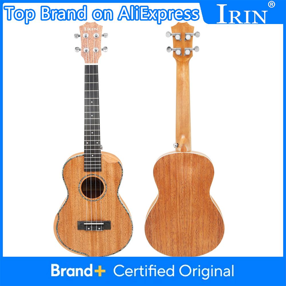 IRIN 26 Inch Ukulele 4 Strings Hawaiian Guitar Mahogany/Zebra Wood Mini Guitarra with Bag Strings Ukulele Guitar Accessories