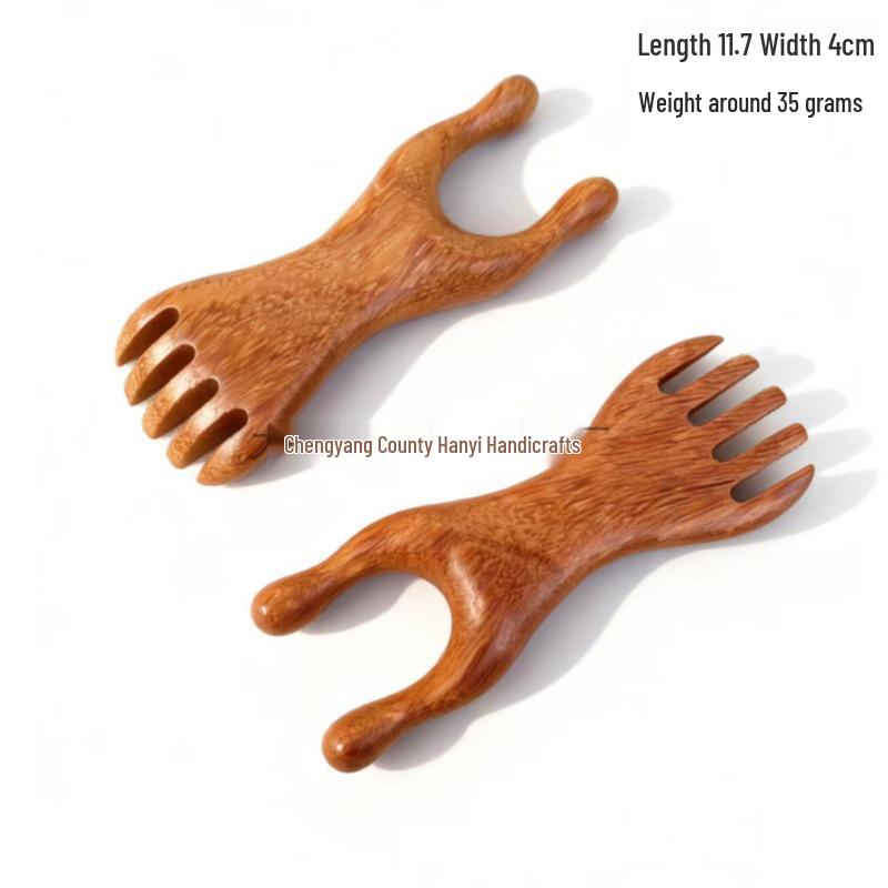 Sandalwood Head Massage Comb - Scalp Therapy & Acupoint Scraping Tool