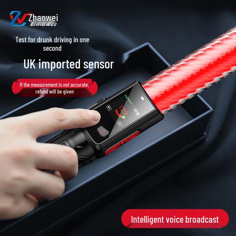 Catch Alcohol Spirit Voice-Activated Portable Breathalyzer 3-in-1 Tester