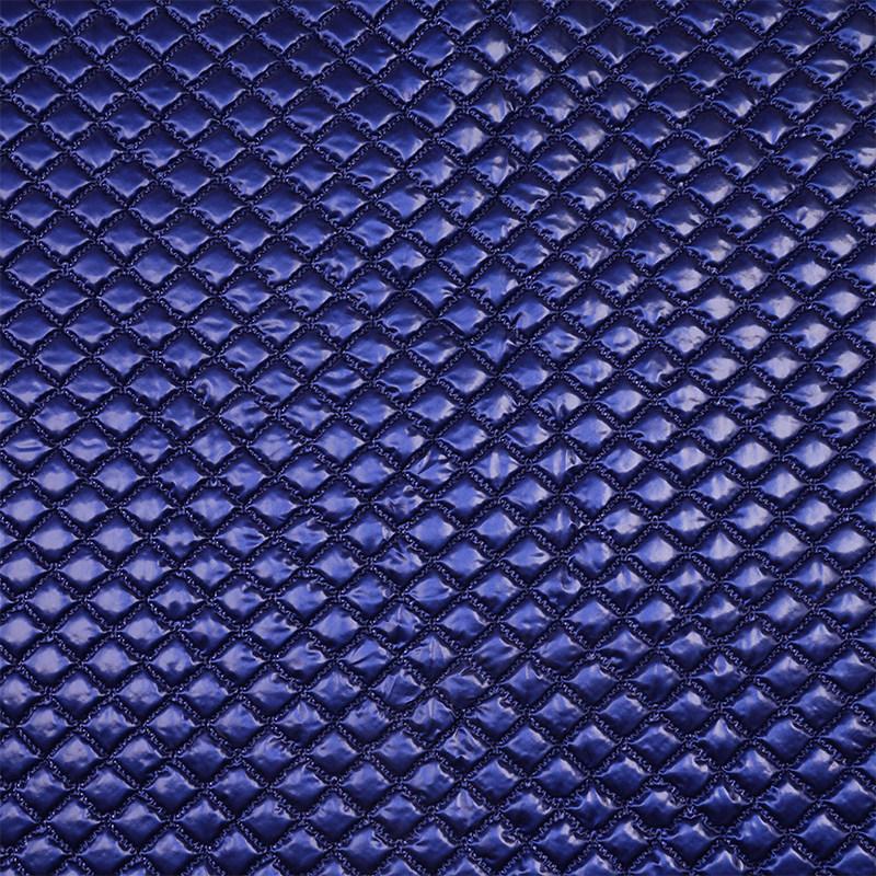 100/300/500cm Square Grid Ultrasonic Embossing Cotton Lining Fabric PU Leather Quilting Fabric for DIY Sewing Luggage Bag