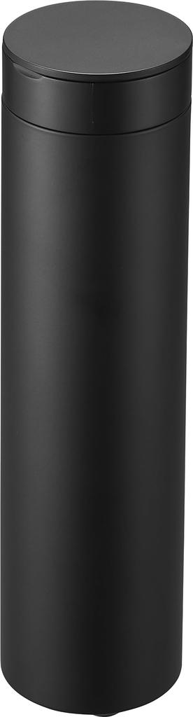 Yamazaki Bottle-Shaped Tissue Case with Lid, Black, W6.8 X D6.8 X H25cm, Tower, Car Tissue Bottle, Vertical Storage, 1829
