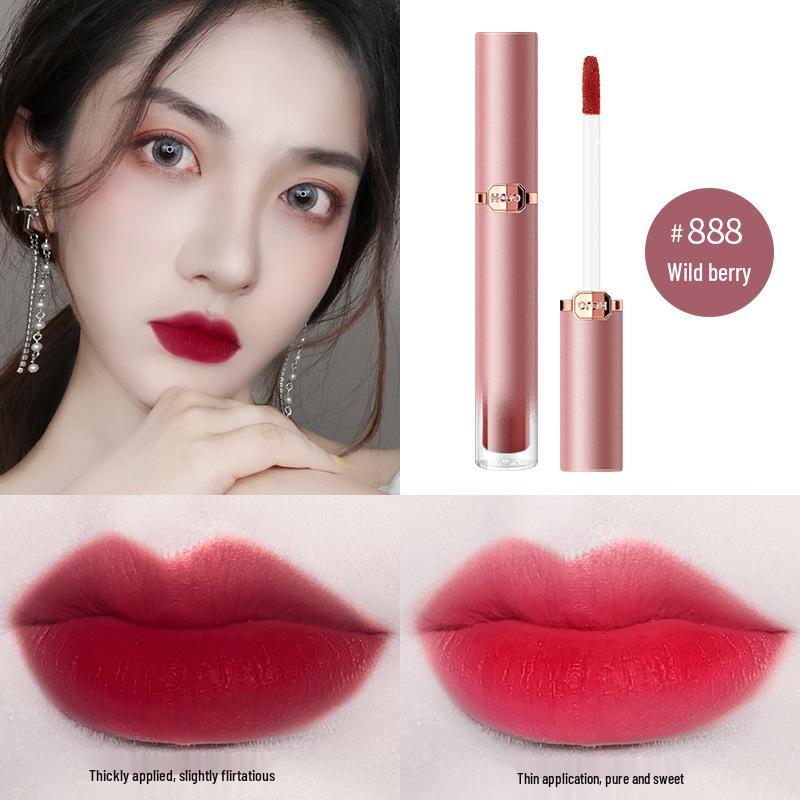 

HOJO8099 Velvet Air Lip Glaze: Long-lasting, Waterproof, Non-stick, Highly Pigmented Lipstick