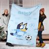Bluey Theme Printed Blanket Perfect For Couch Bed Travel Outdoor Use Machine Washable Cozy Durable