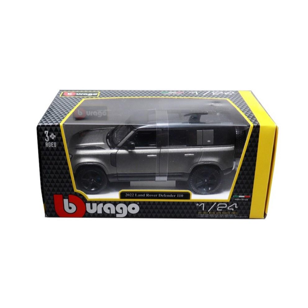 Brago 1:24 Land Rover Defender 2022 SUV Diecast Modellauto - Silber