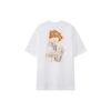Li Ning Badfive Anti-Five Basketball Series Floral Print Round Neck Loose Short Sleeve T-Shirt Women Tops White AHSR558-1