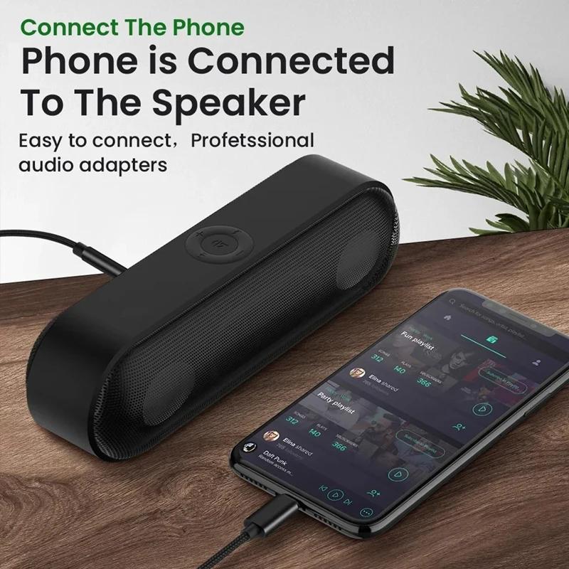 Jack 3 5 Audio Cable Jack 3.5mm Male to Male Speaker Aux Braided for iPhone Samsung Headphone Xiaomi Car Audio Stereo HiFi Music