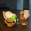Funny Little Liu Duck Shaking Car Ornaments Statue Cartoon Little Liu Duck Car Decoration Cute Collection Car Bobblehead Figure