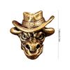 Antique Jewelry Pendant Cattle Head Metal Charm Ornament For Keychains Jewelry Making Handmade Craft Embellishment