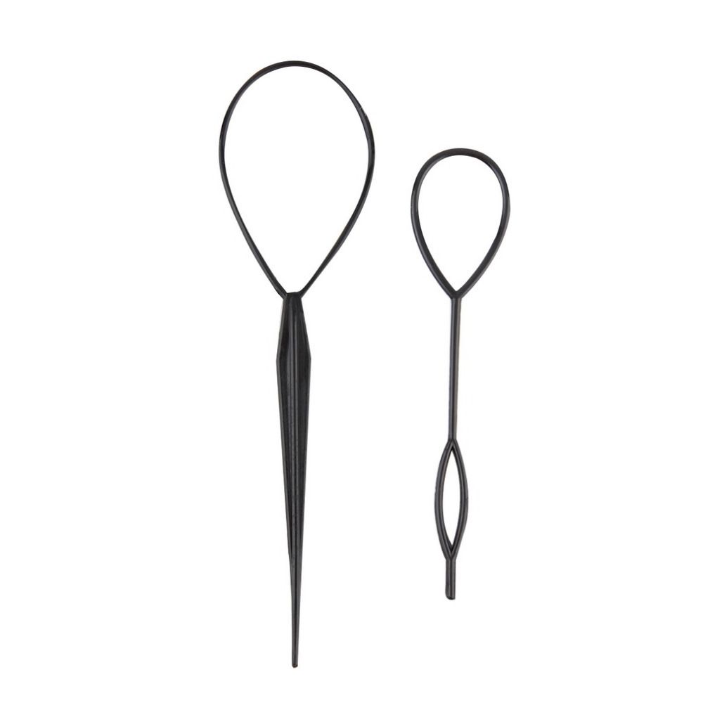 Styling Home Use Loop Tail Clip Pull Needle Styling Maker For Ponytail Pigtails Crochet Braids Hair