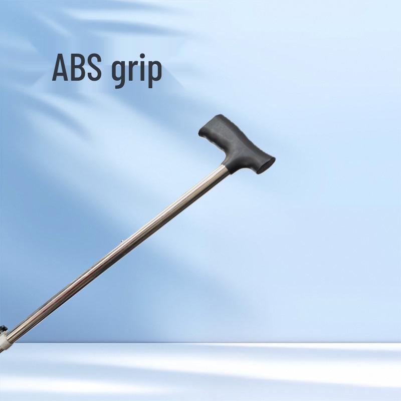 Lightweight Anti-slip Telescopic Walking Cane for Elderly with Single and Three-legged Support