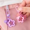 1 Stücke Fünfzackigen Stern Glocke Anhänger Schlüsselanhänger Candy Farbe Tasche Schlüsselring Schmuck Für Frauen Mädchen Auto Hängen Schmuckstück Schlüssel halter