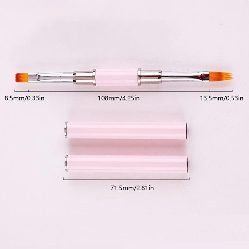 

Двусторонняя кисть для ногтей, кисти для акрилового дизайна ногтей, профессиональный гель-лак, лайнер для ногтей, цветочная живопись, маникюрные инструменты Lace check pen