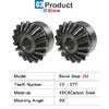 1 Piece Bevel Gear 2M22T/23T/24T/25T/26T/27T Gear 90 Degrees Meshing Angle Carbon Steel Transmission Ratio 1:1 Transmission Part