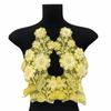 Multi-Color 3D Nail Beads Delicate Mesh Embroidered Sequins Embroidery Lace Patch High-End Fabric Floral Collars