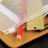 10Pcs Transparent PVC Zipper Binder Pockets Waterproof Document Filing Bags for 6 Ring Notebook Divider Page Office & School