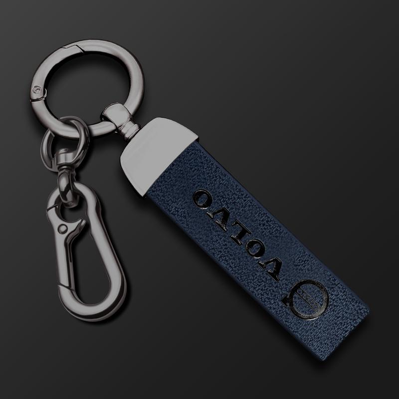 Zine Alloy Leather Car Key Case Shell Cover Holder Protection For Volvo XC60 XC40 XC90 S90 V60 S60 V90 C40 Polestar 1 Polestar 2