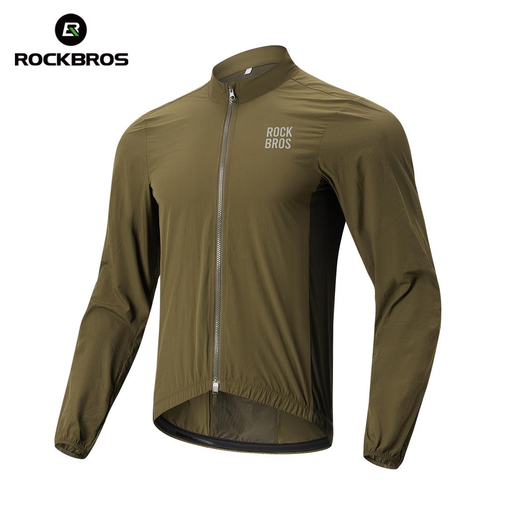 ROCKBROS Cycling Jacket Windproof Reflective MTB Bike Bicycle Windcoat Lightweight Sunscreen Hiking Jacket Sports Clothes