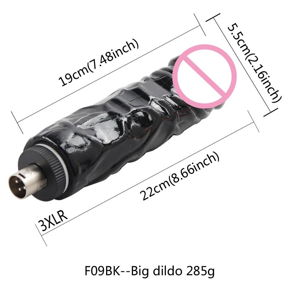 FREDORCH Sex Machine Attachment 3XLR 3PRONG Attachment Dildo For Women and Men Sex Masturbation Love Machine Dildo Sex Toys