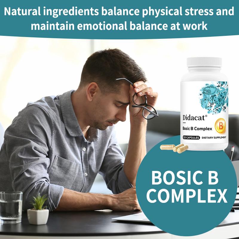 Vitamin B Complex Capsules, To Boost the Immune System, 120 Capsules