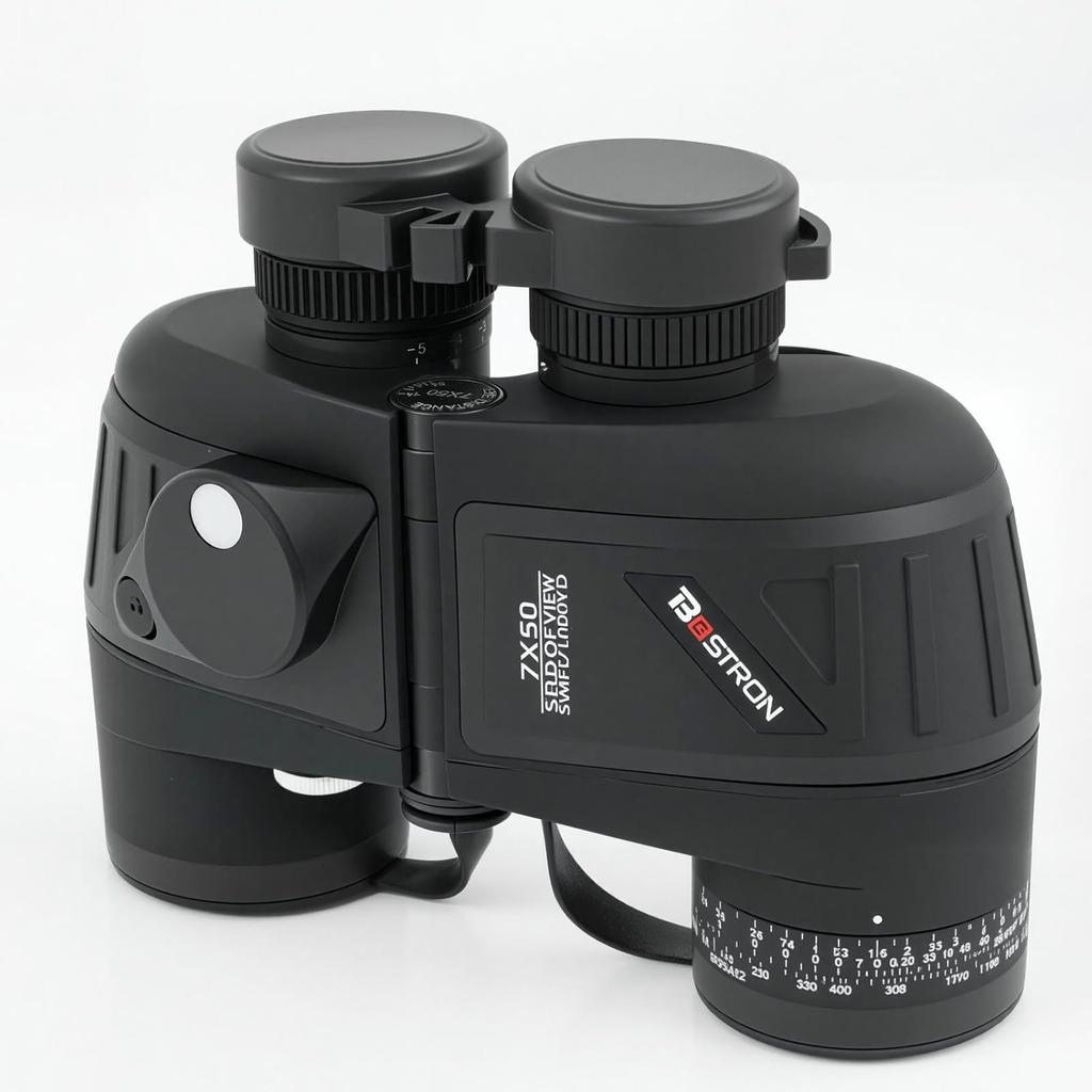 BOSTRON True 7x Magnification Marine and Military Binoculars with Night with Smartphone Military Telescope for Outdoor Tactical Nature Observation