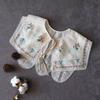 Lace Trim Floral Embroidered False Collar Double-layer Shoulder Wrap  Women Fashion