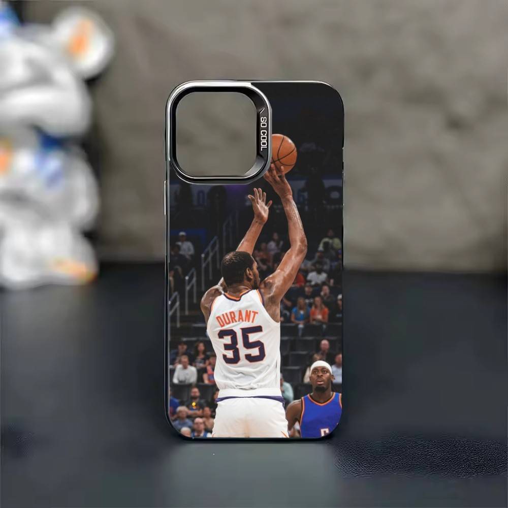 K-Kevin D-Durant 35 Phone Case For iPhone 17 16 15 14 13 12 11 Pro Max Plus Silver Candy Matte Cover