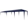 VidaXL Reception Tent 3x9 M PE Blue Gazebo Pavilion Marquee for Garden 45084