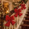 Décor Hanger à nœud pour escalier de Noël nordique