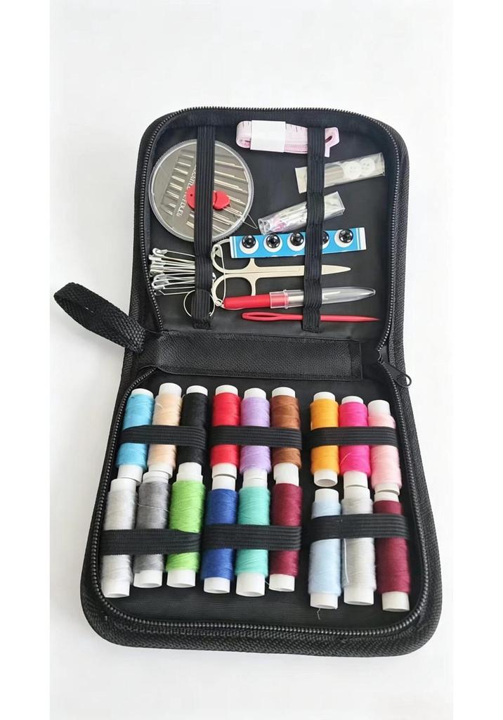 Portable Sewing Kit: 226-Piece Needle & Thread Set with Storage Box