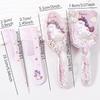 4-pcs Styling Comb Combination, 2 Mini Cartoon Combs, Colorful Cartoon Design Bubble Airbag comb,Special for Real Hair Wigs