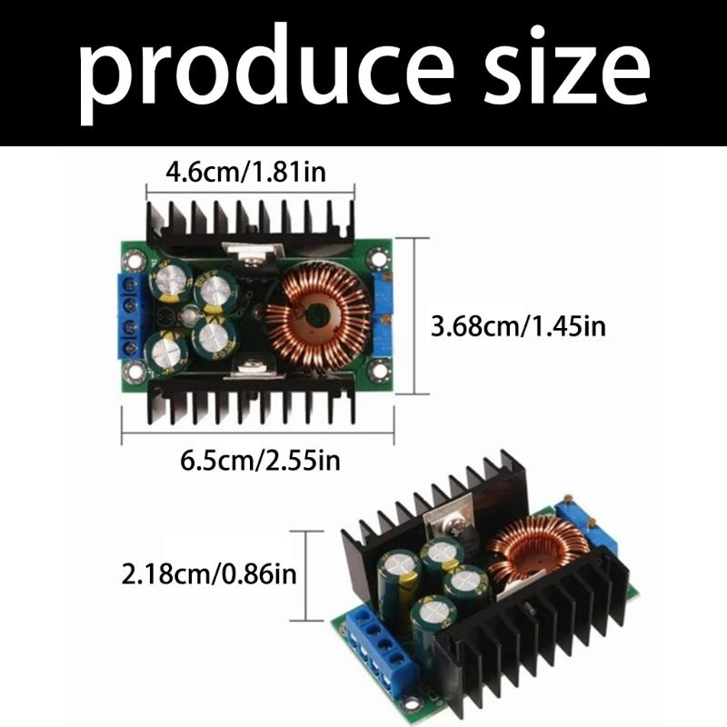 9A 300W DC5-40V to 1.2-35V Conversion with Intelligent Heat Regulation and Metal Construction