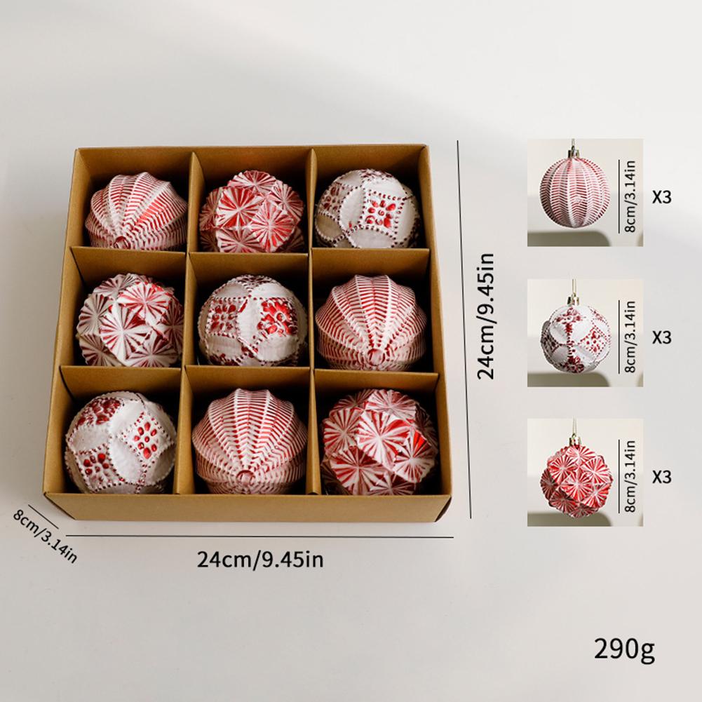 9/16pcs 6/8cm Christmas Ball Decoration Set Colorful Ornaments For Festive Trees Christmas Party Decorations
