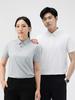 Unisex Summer Polo Shirt: No-Iron, Heat-Press Ice Silk, Business Style Workwear.