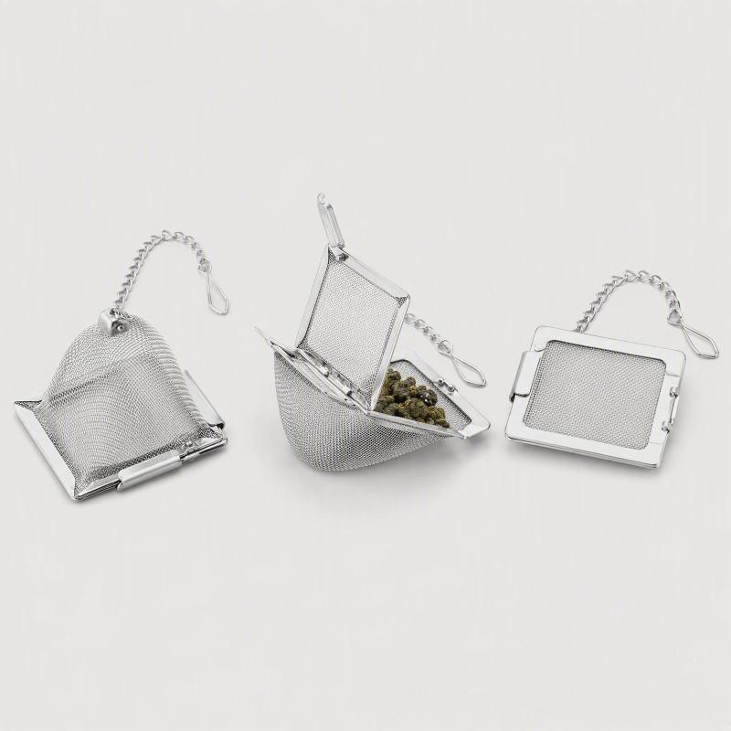 304 Stainless Steel Pyramid Tea Infuser Ultra Fine Mesh Filter For Home Office Loose Leaf Tea Brewing