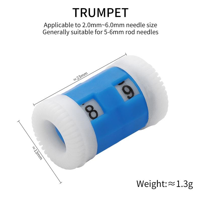 Handmade Plastic Knitting Needle Counter for DIY Sweater Stitch Tracking