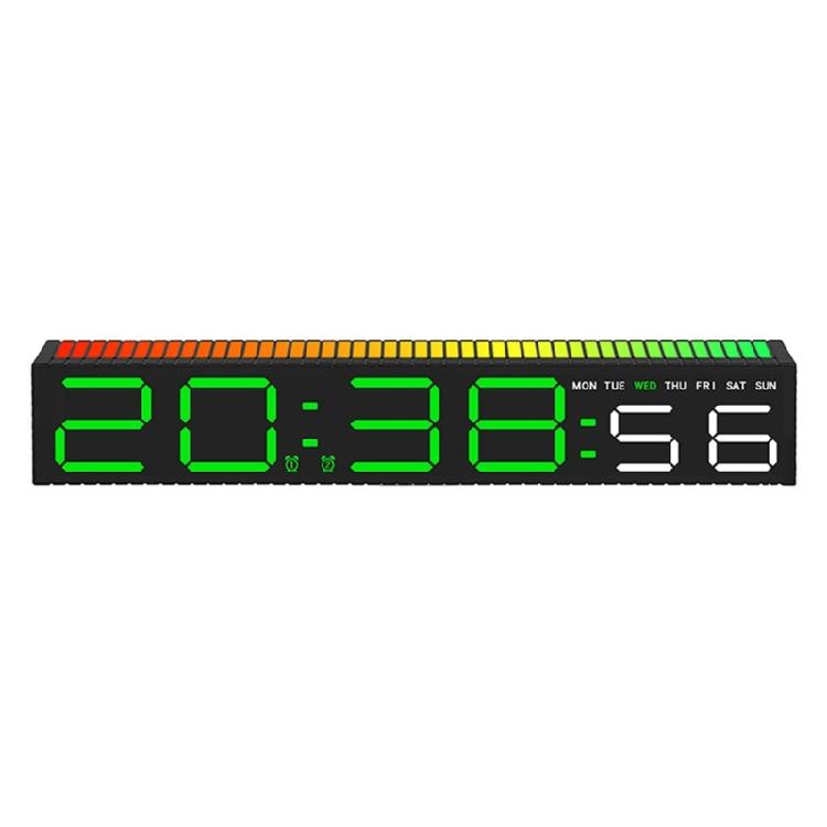Elegant Bedside Clock With Large Led Screen Date Time 12/24 Display For Students Bedroom or Study