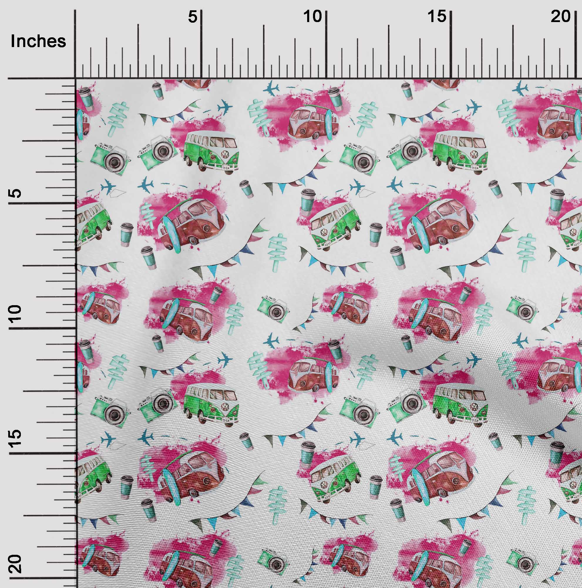 

oneOone Cotton Flex Темно-персикова тканина Glass|Van & Camera Travel Fabric для пошиття друкованої тканини для рукоділля у дворі 40 дюймів 42 Inch Wide - Viscose Chiffon рожевий