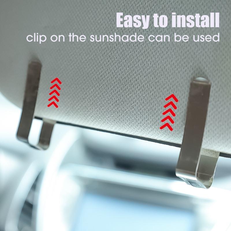 Auto-Sonnenschutz, Schminkspiegel, zum Aufstecken, Auto-Kosmetikspiegel, universell, automatisches Zubehör für die Innensonnenblende, HD-Glasspiegeloberfläche