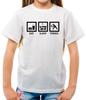 Manger Dormir Tennis - T-Shirt Enfant - Joueur Raquette Balle Équipement Fan Amour