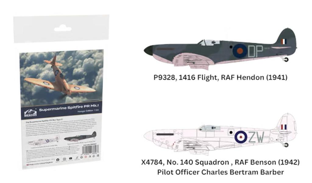 Beacon Models 1/144 Hangar Edition Supermarine Spitfire PR Mk.1 Plastic Model BMK007