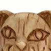 20 Pcs Cat Head Miniature Cat Head Shaped Resin Stones Statue Decorative Animal