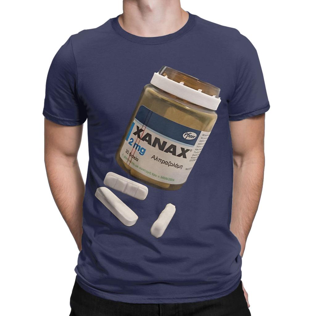 Classic Novelty 100 Cotton Tshirt Xanax Tees Tops For Unisex
