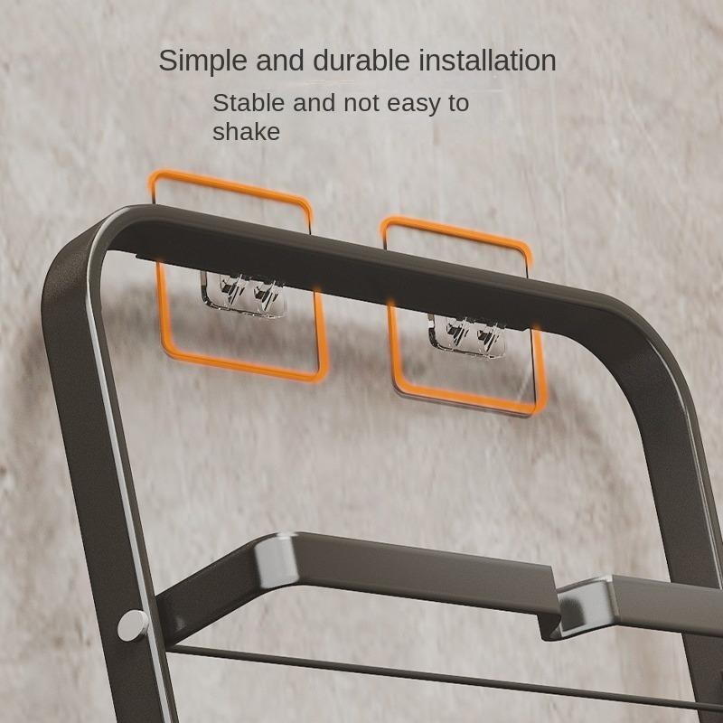 Bathroom Slipper Rack Wall Mount Shoe Organizer Storage Rack Toilet Hanging Holder Balcony Drying Shelf Bathroom Accessories