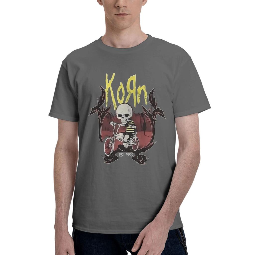 KORN RIDING THE HOOD 100 Cotton Casual Breathable Confortable Cute Designer Clothes Men Men TShirt