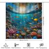 Tenda Doccia Mondo Sottomarino Stampa Scena Oceanica Tessuto Impermeabile Decorazione Bagno Per Decorazione Casa Pesci Vivaci Barriere Coralline Desi