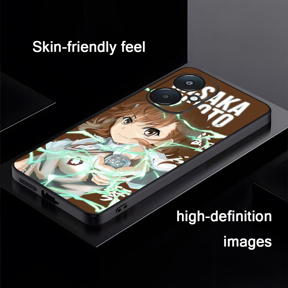 A Certain Scientific Railgun Phone Case For Xiaomi Redmi 14C 13C 12C Note14 13 12 11 10 Pro Plus S Soft Black Phone Cover