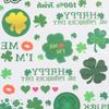652F Waterproof Decals for Irish Festivities Green Stickers for Men and Women
