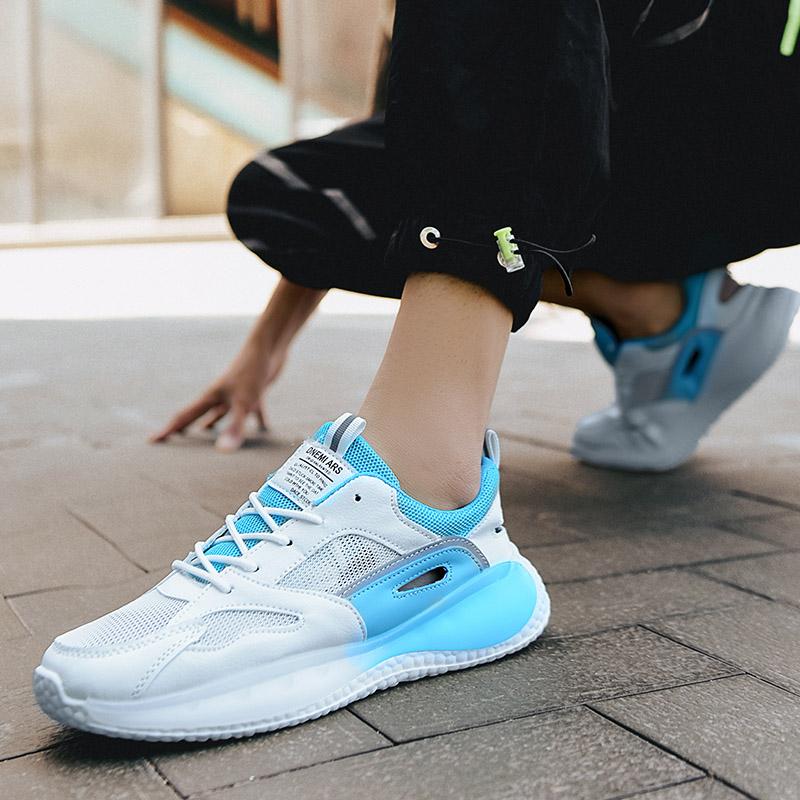 Men 'S Summer Mesh Breathable Soft Sole Shoes New Fashion Casual Men 'S Sports Shoes Thick Soledaddy Shoes Comfortable Men 'S Shoes