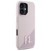 Karl Lagerfeld Klhmp16Sscmkmpcp Iphone   16 6.1 Różowy/Pink Hardcase Silicone Shadow Metal Initial Magsafe