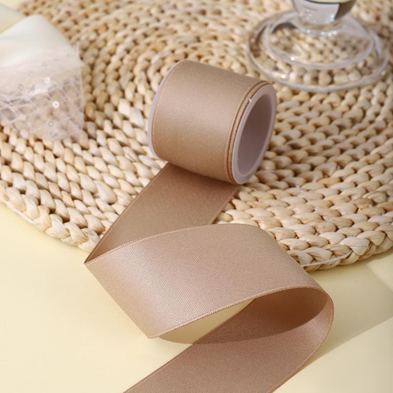 

Двусторонняя матовая тесьма из утолщенного полиэстера и хлопка, украшения, трофеи, декоративные аксессуары, бант, цветная лента DS Khaki 836 #1.0CM